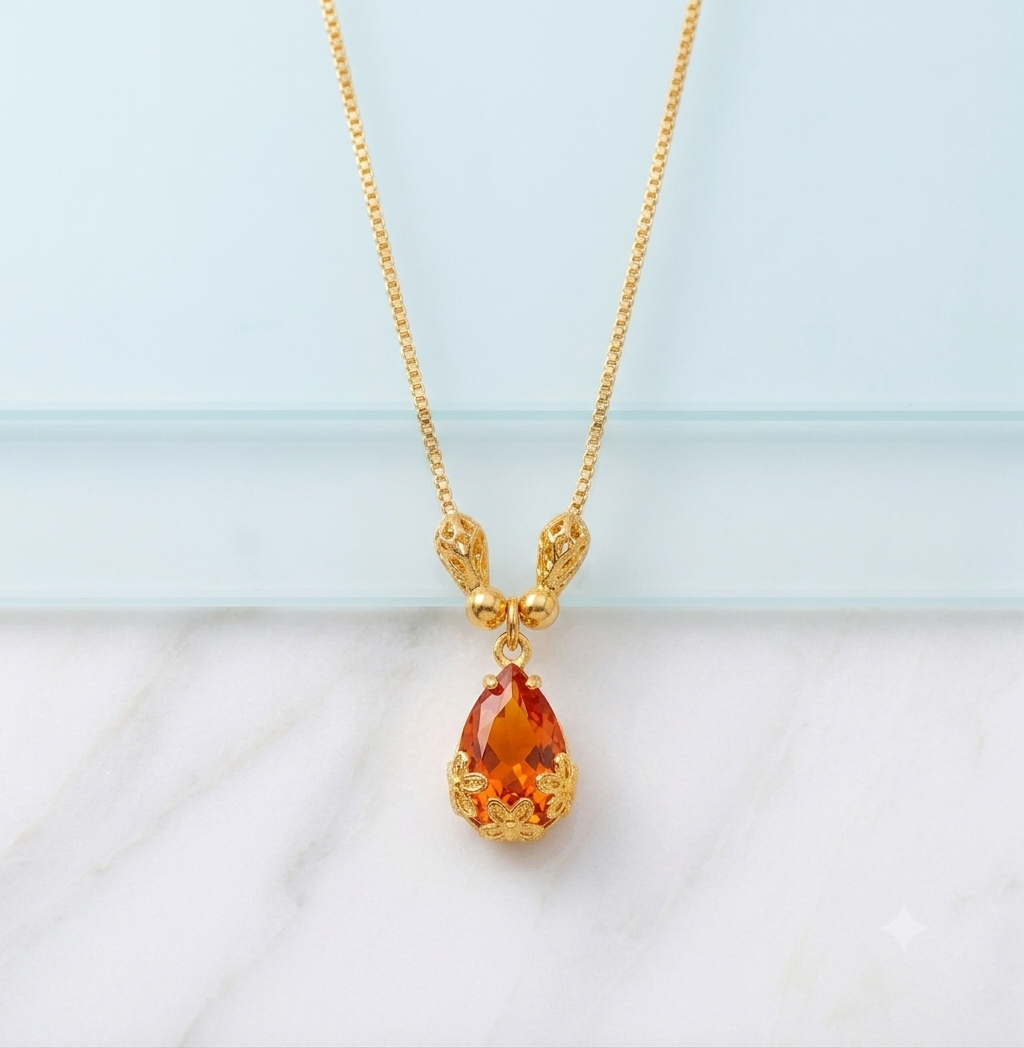 Royal Teardrop Pendant Necklace - Image 8