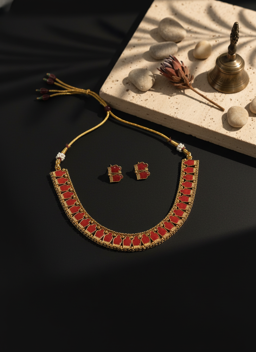 Palakka Adjustable Choker Set - Image 12