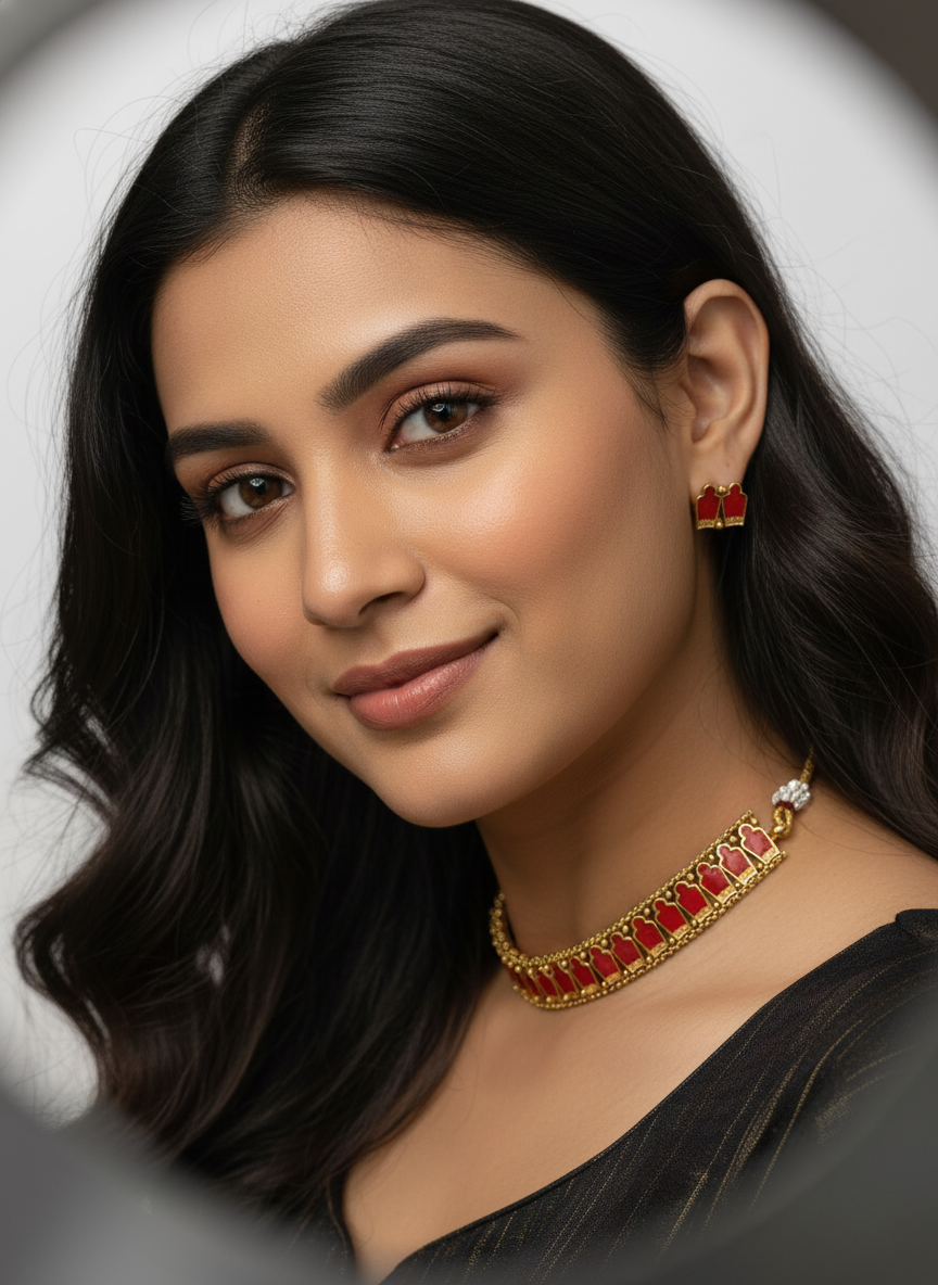 Palakka Adjustable Choker Set - Image 11