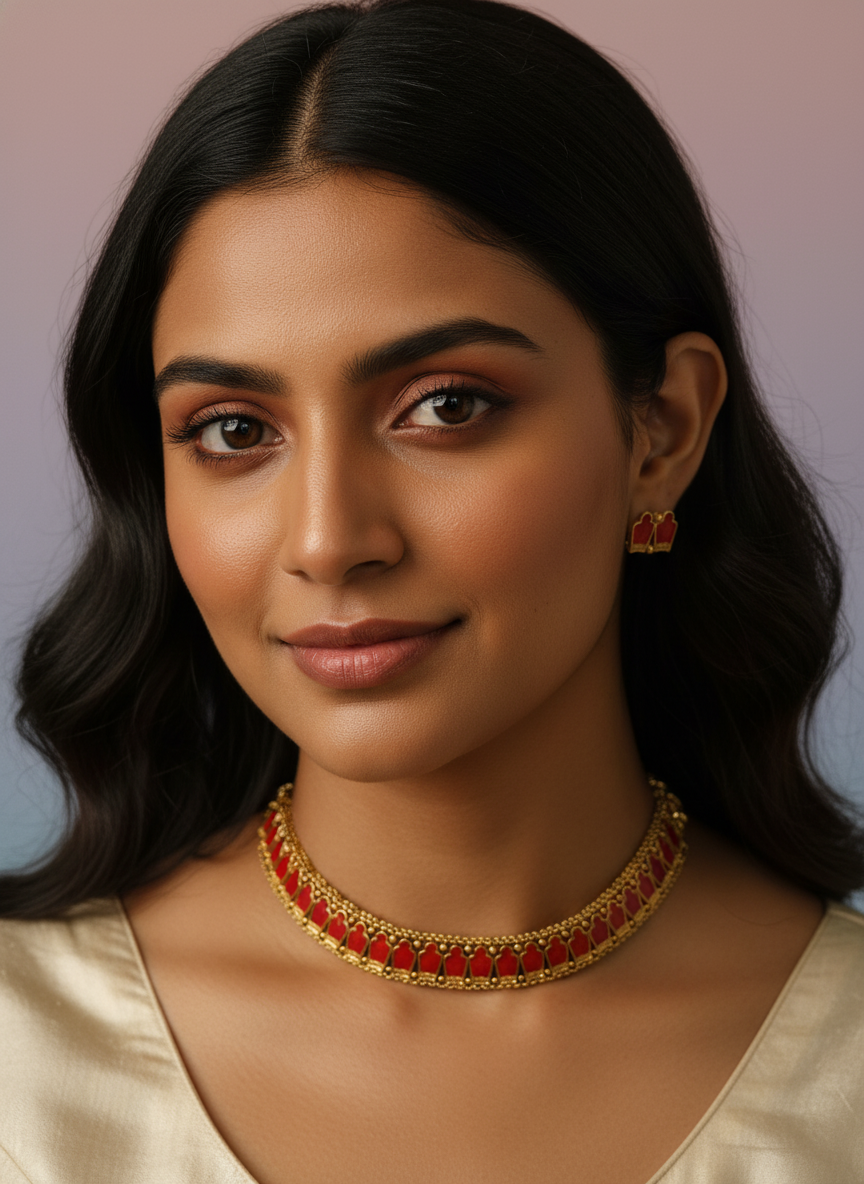 Palakka Adjustable Choker Set - Image 9