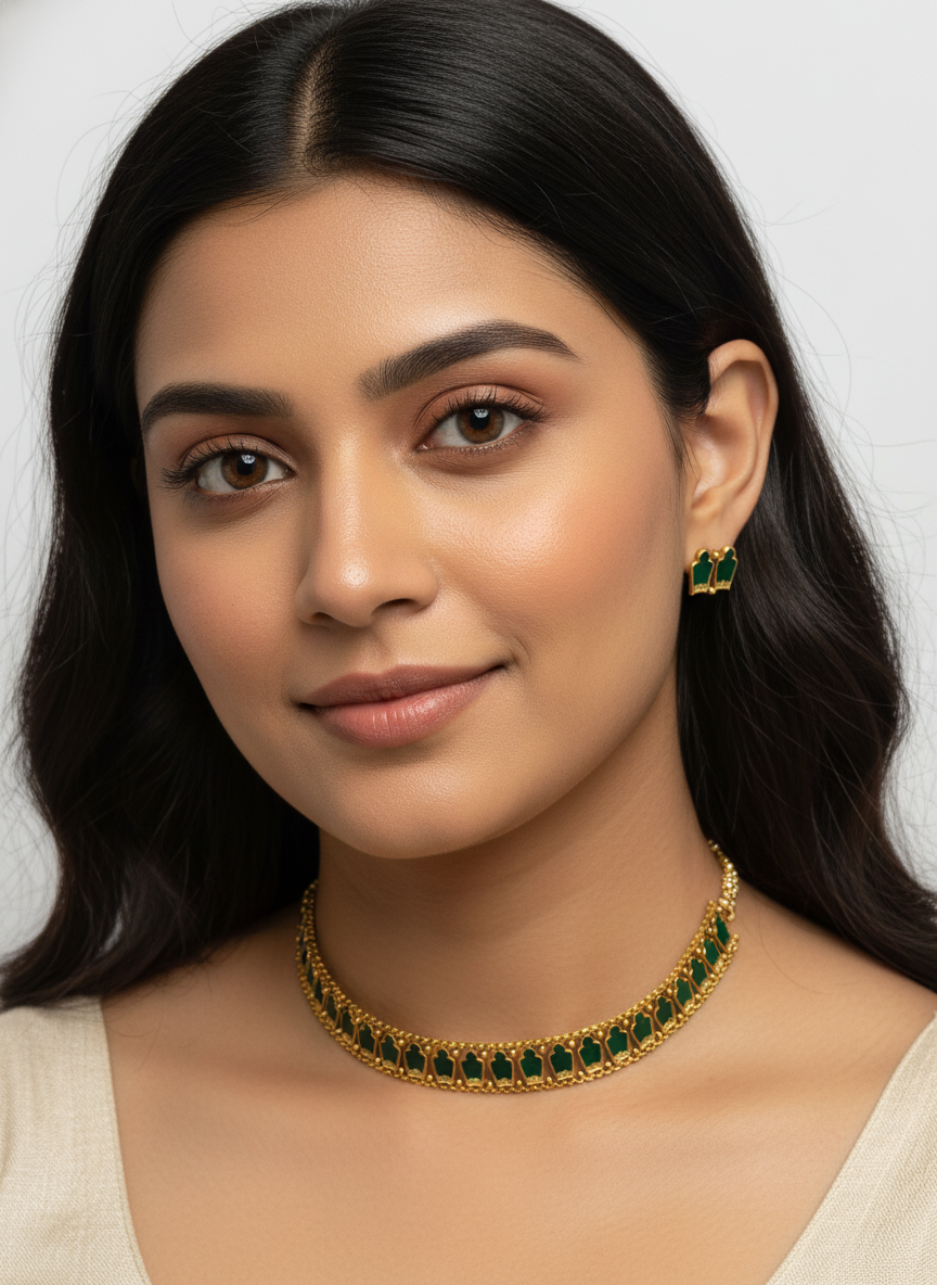 Palakka Adjustable Choker Set - Image 7