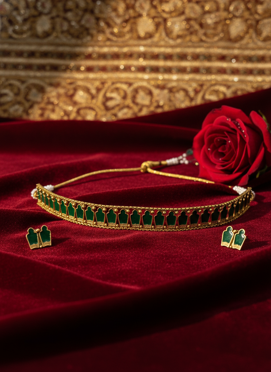 Palakka Adjustable Choker Set - Image 6
