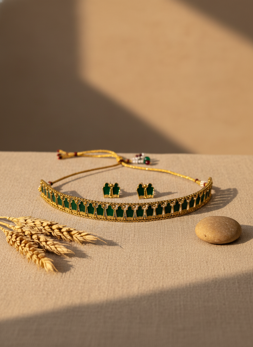 Palakka Adjustable Choker Set - Image 4