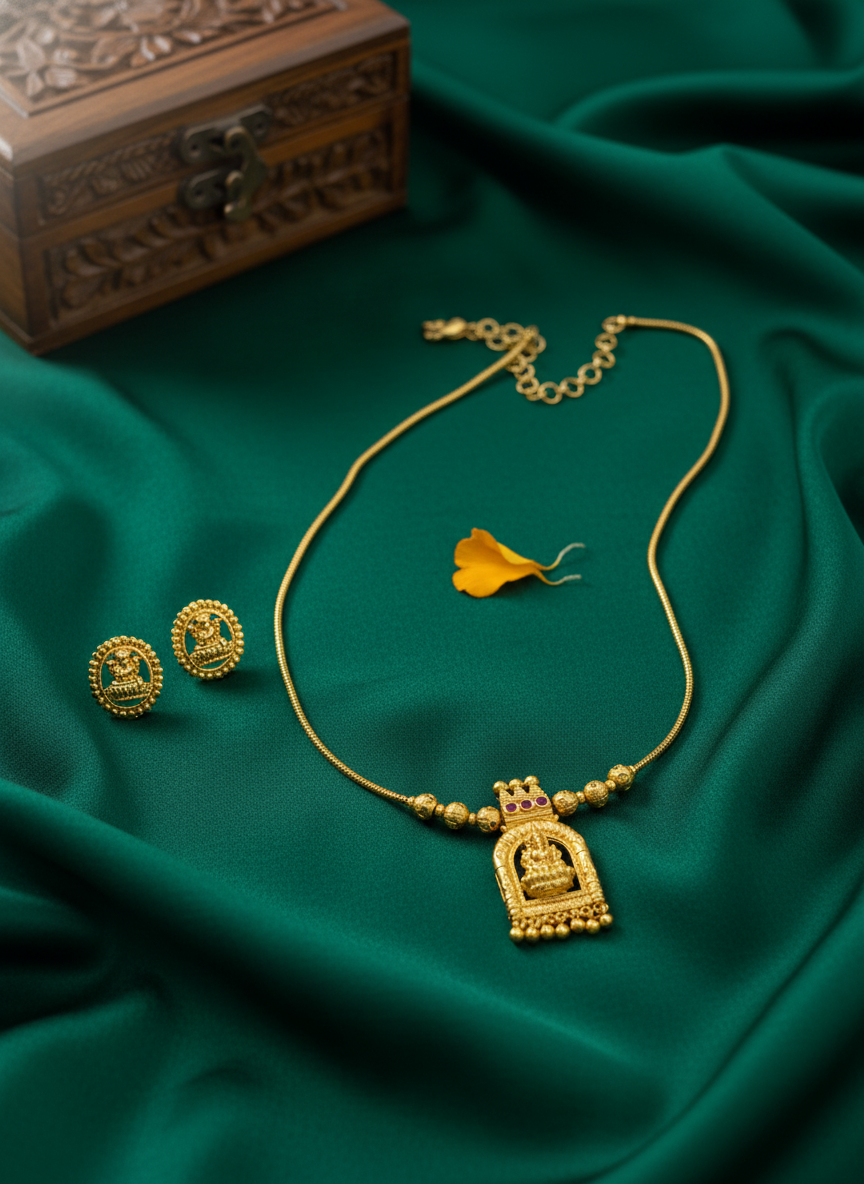 Lakshmi Arch Necklace Set - Image 3