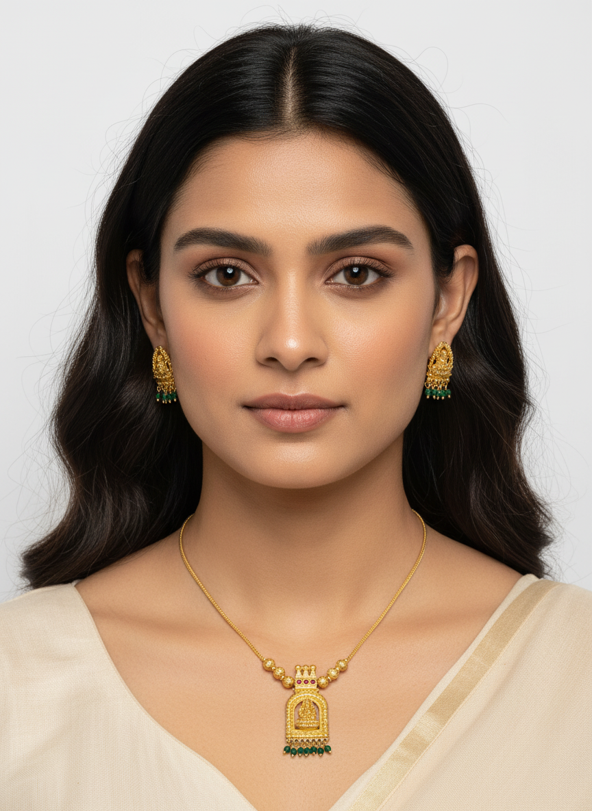 Lakshmi Arch Necklace Set - Image 2